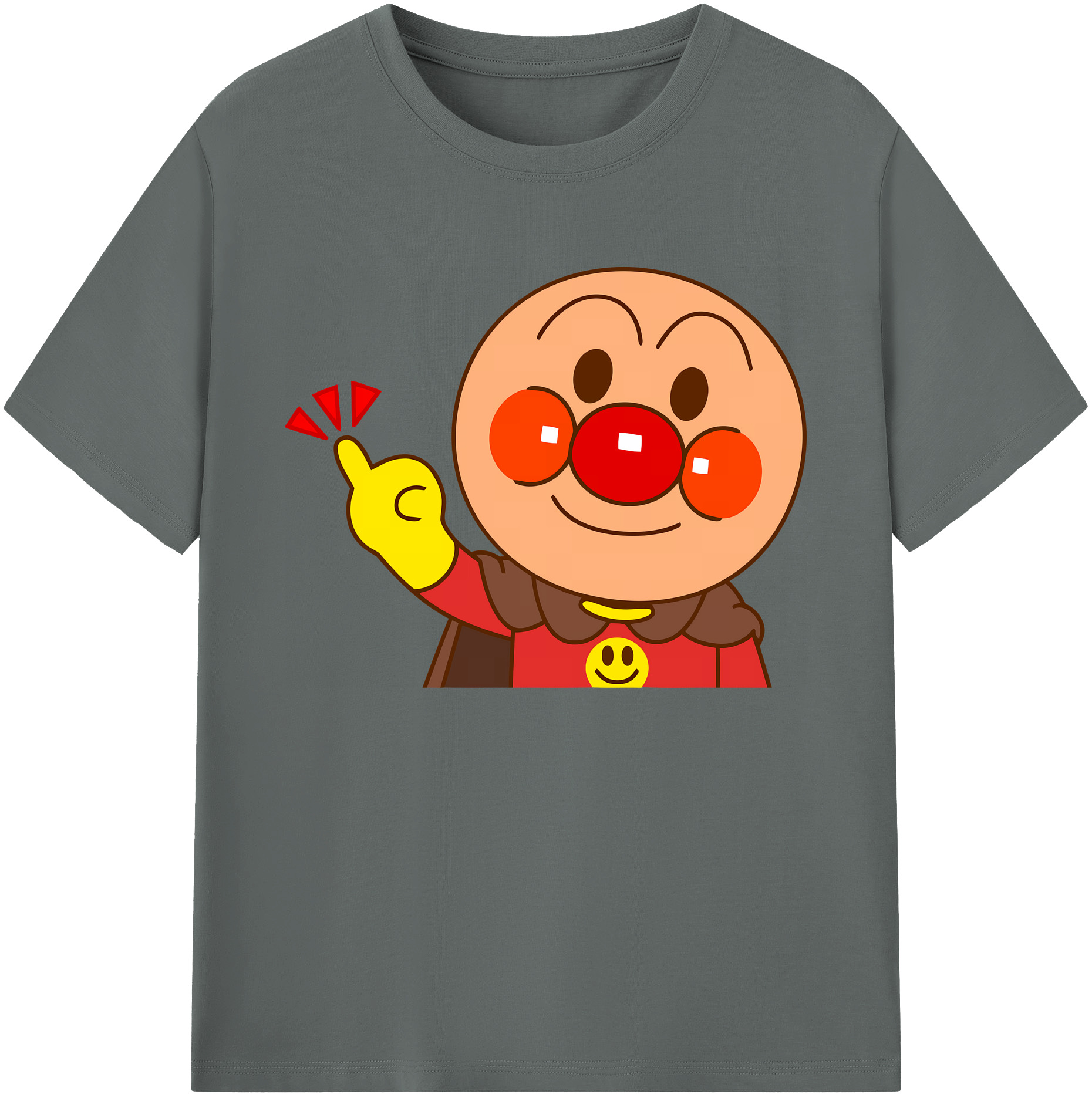 （画像用） アンパンマン Anpanman 綿100％ メンズ半袖Tシャツ｜肌触りやわらか＆通気性